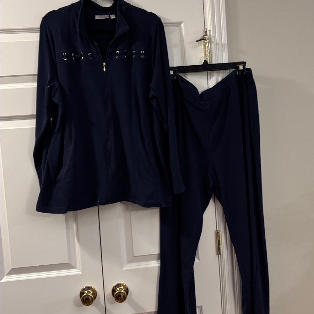 Sport Savvy Navy Blue Track Suit/Leisure Wear